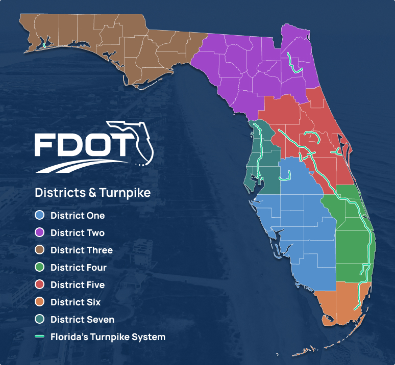 FDOT Districts & Florida Turnpike System